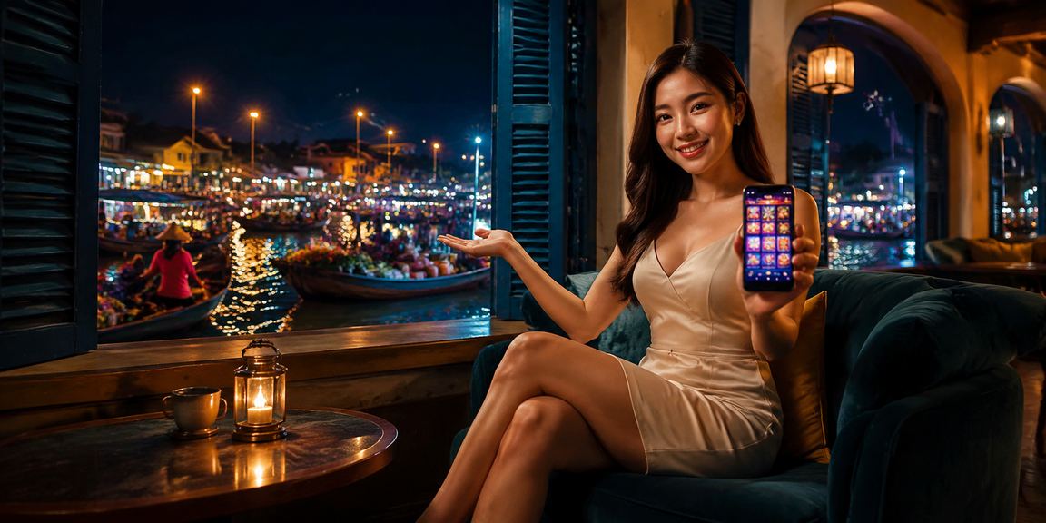 Người dùng tại quán cà phê Cần Thơ theo dõi trận đấu và tích điểm giải thưởng trên điện thoại