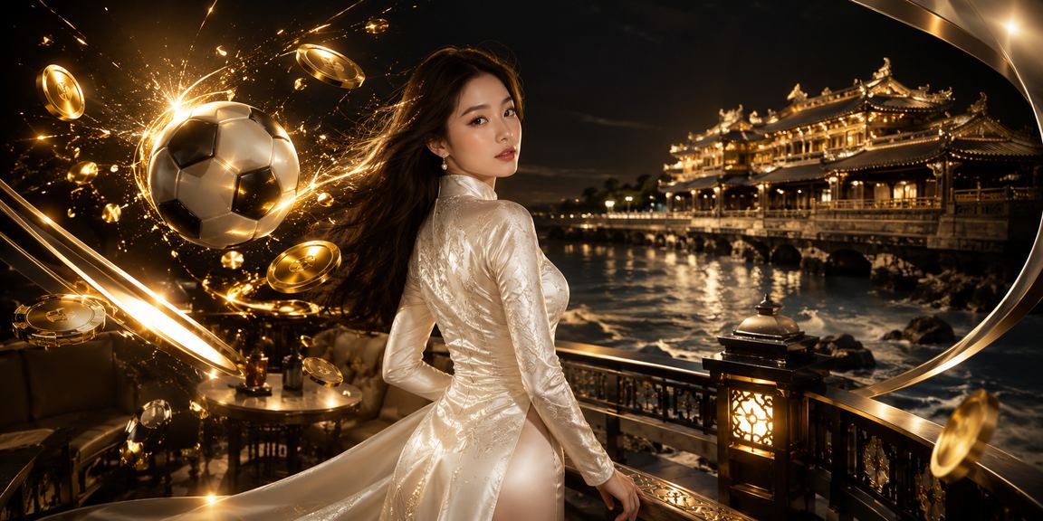 Người dùng Huế xem kèo bóng đá trực tuyến trên điện thoại, mặc áo dài truyền thống